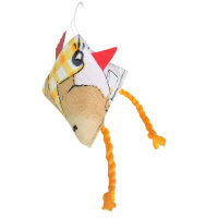 10  Stück Verrücktes Dekohuhn, hängend klein