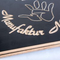 Bierkasten "Flaschenrutsche" schwarz-braun +...