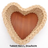 Tablett Herz L