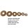20 Stück Gummikork M6 20 mm x 7 mm x 2 mm