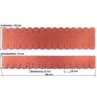 Dachschindeln Biberschwanz (33 mm) - First