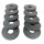 10 Stück Moosgummi M8 25 mm x 9 mm x 3 mm