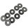 10 Stück Moosgummi M12 35 mm x 14 mm x 3 mm