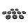 10 Stück Moosgummi M8 25 mm x 9 mm x 4 mm