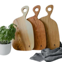 3 Stück Schneidebrett Eiche groß