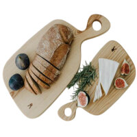 2 Stück Schneidebrett  Esche groß