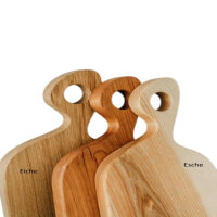 3 Stück Schneidebrett  Esche groß