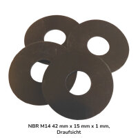 10 Stück NBR M14 42 mm x 15 mm x 1 mm