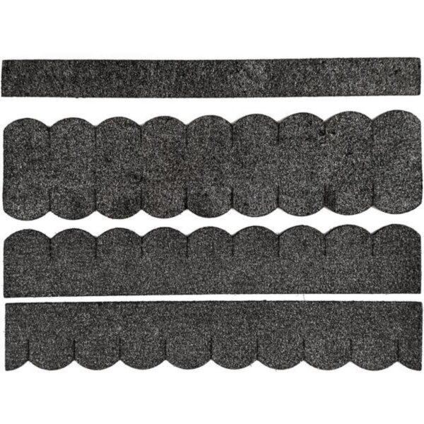 SET Dachschindeln Biberschwanz (33 mm + 30 cm lang)