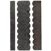 1 Set Dachschindeln Biberschwanz (33 mm + 30 cm lang) grau