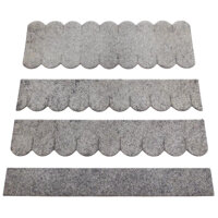 1 Set Dachschindeln Biberschwanz (33 mm + 30 cm lang) grau