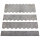 1 Set Dachschindeln Biberschwanz (33 mm + 30 cm lang) grau