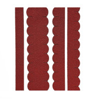 1 Set Dachschindeln Biberschwanz (33 mm + 30 cm lang) rot