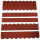 1 Set Dachschindeln Biberschwanz (33 mm + 30 cm lang) rot