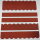 1 Set Dachschindeln Biberschwanz (33 mm + 30 cm lang) rot