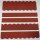 1 Set Dachschindeln Biberschwanz (33 mm + 30 cm lang) rot