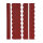 1 Set Dachschindeln Biberschwanz (33 mm + 30 cm lang) rot
