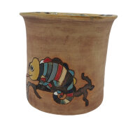 Übertopf bemalt Dschungel