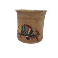 Übertopf bemalt Dschungel