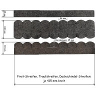 SET Dachschindeln Biberschwanz (46 mm + 415 mm lang)