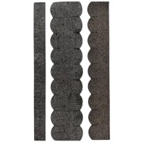 1 Set Dachschindeln Biberschwanz (46 mm + 415 mm lang) grau