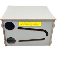 Bierkasten "Flaschenrutsche" Deckel grau