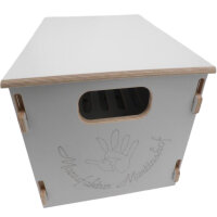 Bierkasten "Flaschenrutsche mit Deckel" in grau