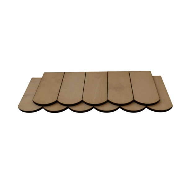 Holzschindeln Biberschwanz  B 32 mm x L 70 mm x 4 mm