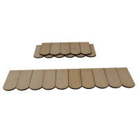 Holzschindeln Biberschwanz  B 32 mm x L 70 mm x 4 mm