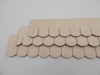 Holzschindelstreifen Biberschwanz  32 mm