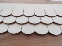 Holzschindelstreifen Biberschwanz  32 mm