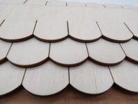 Holzschindelstreifen Biberschwanz  32 mm