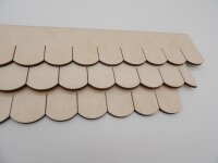 Holzschindelstreifen Biberschwanz  32 mm