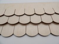 Holzschindelstreifen Biberschwanz  32 mm