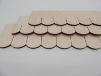 Holzschindelstreifen Biberschwanz  32 mm