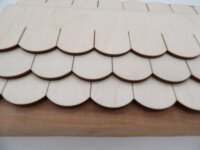 Holzschindelstreifen Biberschwanz  32 mm