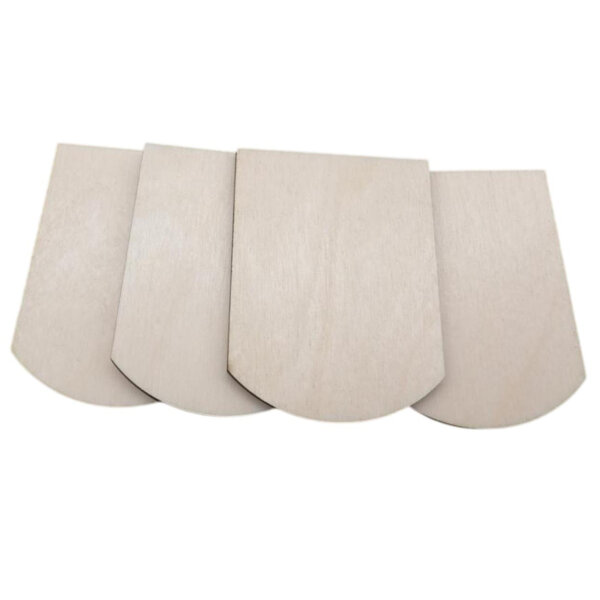 25 Stück Holzschindeln Biberschwanz  B 50 mm x L 70 mm x 4 mm