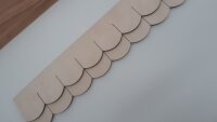 1 Set Holzschindelstreifen Biberschwanz 50 mm