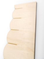 1 Streifen halbe Holzschindelstreifen Biberschwanz  50 mm