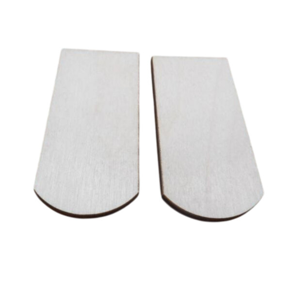 25 Stück Holzschindeln Biberschwanz  B 32,3 mm x L 70 mm x 4 mm