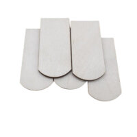 25 Stück Holzschindeln Biberschwanz  B 32,3 mm x L 70 mm x 4 mm