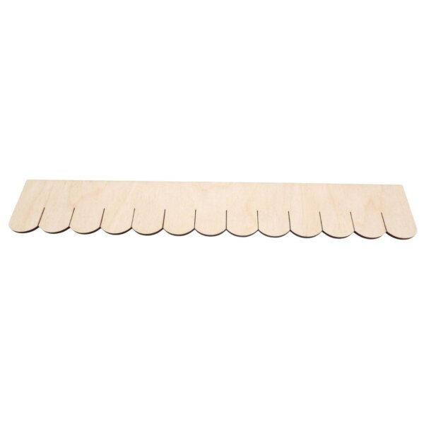 1 Streifen ganze Holzschindelstreifen Biberschwanz 32 mm