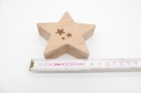 Holzdeko Stern Erle 10 cm