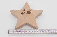 Holzdeko Stern Erle 14 cm