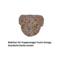 Bettchen für Puppenwagen Fuchs Orange