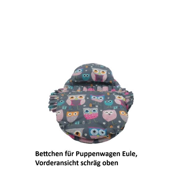 Bettchen für Puppenwagen Eule