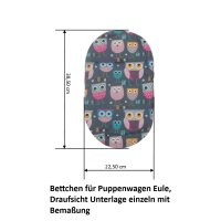 Bettchen für Puppenwagen Eule