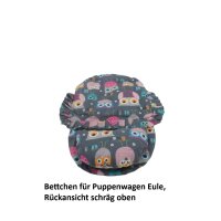 Bettchen für Puppenwagen Eule