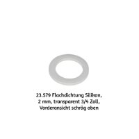 Flachdichtung Silikon, 2 mm, transparent