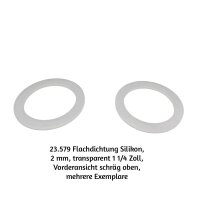 Flachdichtung Silikon, 2 mm, transparent